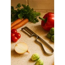 Enyaza Home Busstier Lüks Yan Soyacak, Sebze, Domates, Patates Soyacağı, Paslanmaz Çelik Ergonomik Mutfak Soyacağı, Meyve ve Sebze Için Dayanıklı Soyacak, Kolay Temizlenebilir Soyma Aleti