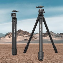 Enyaza Home 1.6m Profesyonel Fotoğraf Video Tripodu Telefon/kamera Tutuculu 5 kg Taşıma Kapasiteli 360° Panoramik Kafa Seviye Göstergeli Katlanabilir Alüminyum | Zomei G600