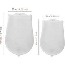 Enyaza Home Orta Hamur Torbası Silikon Şeffaf Hamur Yoğurma Torbası Ekmek Makarna Mantı Hamuru