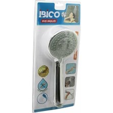 Enyaza Home Duş Başlığı Yuvarlak Bombeli, Kademeli Vakumlu, Krom Gövde Gri Zemin, 9.7cm Çap, 14.5cm Sap, Orta Boy