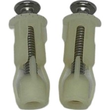 Enyaza Home 2 Adet Klozet Kapağı Genleşme Vidası, Wc Oturağı, Sabitleme Vidaları, Dübel Seti, Tuvalet Oturağı, Tuvalet Kapağı, Yedek Parça, Wc Sabitleme Seti, Tuvalet Kapağı Sabitleme