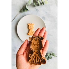 Enyaza Home Zürafa Hamur Şekillendirici/6x9 Cm/kurabiye Kalıbı/seramik/şeker ve Oyun Hamuru/polimer Kil