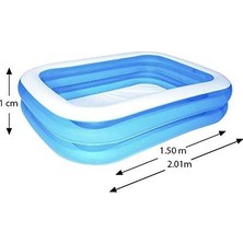 Enyaza Home Büyük Dikdörtgen Aile Havuzu (201X150X51CM)-54005