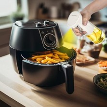 Enyaza Home Pişirme Için Zeytinyağı Püskürtücü, 240ML Zeytinyağı Sprey Şişesi, Cam Zeytinyağı Püskürtücü Mister, Hava Fritözü Için Yağ Püskürtücü, Barbekü, Salata, Pişirme, Izgara Mutfak Aletleri