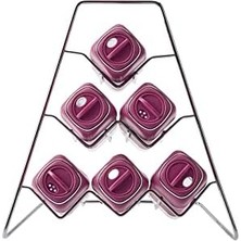 Enyaza Home Karaca Horizon 7 Parça Üçgen Cam Baharat Takımı