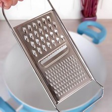 Enyaza Home Çok Amaçlı Paslanmaz Çelik Mutfak Rendesi, 30X11 Cm, Peynir ve Sebze Doğrama Için, Keskin Bıçaklı