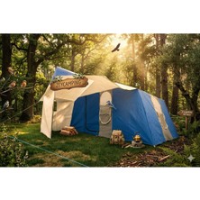 Özbience Geniş 8 Kişilik 3 Oda Mutfaklı Kamp Orman Barınak Çadırı