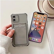 Enyaza Home Ggm Giyim & Aksesuar 12 ile Uyumlu Şeffaf Yapıya Sahip Arka Ksımında Kartlık Bölmeli Kolay Kullanım Sağlayan Telefon Kılıfı (Siyah)