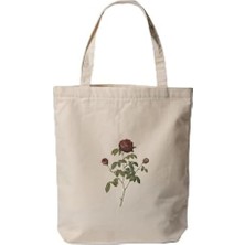 Enyaza Home Gonca Gül - Baskılı Bez Omuz Çantası Pinterest Çanta (35X40 Cm)