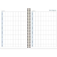 Enyaza Home A5 (15 * 21) Spiralli Akademik Ajanda - Çiçek