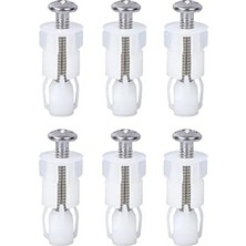 Enyaza Home Genişletme Vidası Klozet Kapağı 6 Parça Tuvalet Oturağı Vidaları Tuvalet Klozet Kapağı Için Klozet Kapağı Genişletme Vidaları, Klozet Kapağı Için Evrensel Klozet Oturağı Montaj Seti Dübel Seti