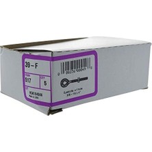 Enyaza Home The Group Die 517 Delikli Vidalar Halkalı Vida Augenschrauben Somun, 3/8 x 4-Inç-, 5 Adet, 517