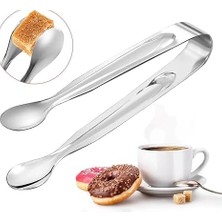 Enyaza Home Promosyonca Şeker Maşası, 11,50 Cm, Gümüş Rengi