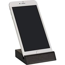 Enyaza Home 2k Cep Telefonu Stand, Deri Kaplı, Siyah