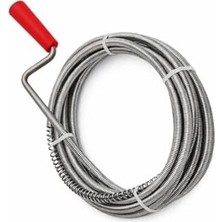 Enyaza Home 3 Metre Manuel Gider Açma Teli, Lavabo ve Banyo Için Uzun Spiral Gider Açıcı, Paslanmaz Çelik Tıkanıklık Açma Aparatı, Lavabo Açma Spirali 3m, Manuel Gider Açma Aparatı