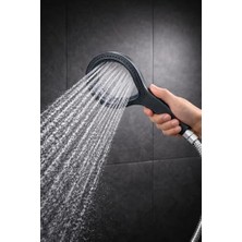 Enyaza Home Simit Duş Başlığı Sert Plastik, 150 cm Paslanmaz Çelik Hortumlu El Duşu, Yüksek Basınçlı Su Tasarruflu Duş Seti, Ergonomik Tutma Saplı Banyo Duş Başlığı