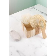 Enyaza Home Kalp Şeklinde Tarak Sünger Seti Yüz Kafa Temizleme Cilt Bakımı Spa Banyo Seti Bebek Bakım Seti