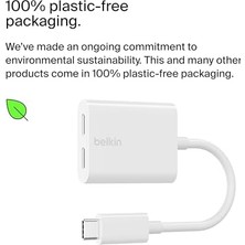 Enyaza Home ROCKSTAR™ Usb-C Ses + Şarj Adaptörü, Usb-C 60W Güç Dağıtımlı Kulaklık Adaptörü 15, iPad Pro, Galaxy,,, Lg, ve Daha Fazlası Için Hızlı Şarj - Beyaz