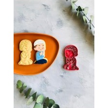 Enyaza Home Dua Eden Erkek 2'li Set (Desen ve Çerçeve) Hamur Şekillendirici/karışık Renk/kurabiye Kalıbı