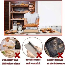 Enyaza Home Promosyonca Profesyonel Silikon Pişirme Matı, Yapışmaz, Yıkanabilir, 30 cm x 40 cm (Kırmızı)