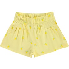 Civil Girls Limon Desenli 2-5 Yaş Şort - Sarı