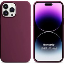 Enyaza Home 14 Pro Için Kılıf Lansman Silikon Bordo [ 14 Pro ile Uyumlu Kılıf - Bordo]