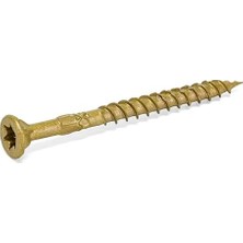 Enyaza Home Power Pro 967776 Ahşap Vidalar, 9 x 2-1/4 Inç, Premium Dış Mekan Güverte Vidaları, Paslanmaya Dayanıklı, Epoksi Kaplamalı Bronz, 2700 Adet Kutu