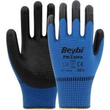 Enyaza Home Beybi Zebra Nitril Kaplı Eldiven No:10