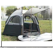 Özbience 6 Kişilik Otomatik Tenteli Kamp Çadırı, Sineklikli, Çift Kapılı, Kolay Kurulum