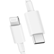 Enyaza Home Happy Serisi Tüm Modellere Uyumlu Type-C To Lightning Type-C Şarj Kablosu