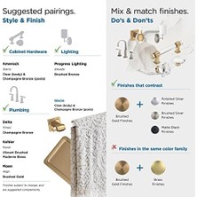 Enyaza Home Glacio Şeffaf/şampanya Bronz 5-7/16 Inç (138 Mm) Uzunluk Havlu Halkası