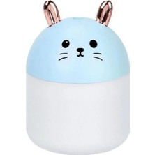 Enyaza Home Sevimli Kedi Hava Nemlendirici Lamba Mavi