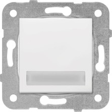 Enyaza Home /meridian Beyaz Işıklı Etiketli Zil 24V Çabuk Bağlantı Mekanizma ve Düğme/kapak