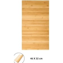 Enyaza Home Katlanabilir Bambu Dikdörtgen Çok Amaçlı Koltuk Kolçak Üstü Bardaklık ve Tepsi Supla - Doğal Ahşap Bambu 46X32 cm Kolçak Tepsisi - Rahat Kullanım Için Kaymaz Yüzey Tasarım