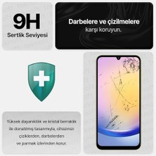 Enyaza Home Galaxy A25 Için Ekstra Güçlü Tam Koruma Sağlayan 9h Sertliğinde Leke ve Parmak Izi Tutmayan Hd Görüntü Sağlayan Premium Ekran Koruyucu Kırılmaz Cam (Galaxy A25)