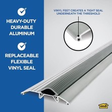 Enyaza Home M-D Building Products 8102 3-3/4-By-3/4-By-36-Inç Contalı Deluxe Düşük Eşik, Alüminyum