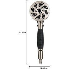 Enyaza Home Etl 92489 Fury Rv El Duşu, Fırçalanmış Nikel, 183 cm Hortum