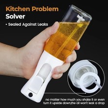 Enyaza Home Cam Yağ Sprey Şişesi 200ML – Manuel Basınçlı Zeytinyağı Püskürtücü, Gıda Uyumlu Yağ Şişesi, Airfryer, Salata ve Fırın Yemekleri Için Mutfak Spreyi, Çok Amaçlı Sprey Şişesi, Evınto (Siyah)