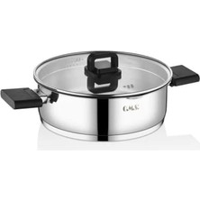 Enyaza Home Oms 1151 Silindir 8 Parça Süzgülü Çelik Tencere Seti Silver