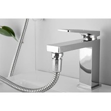 Enyaza Home Üniversal Lavabo Duş Hortumu Paslanmaz Çelikten Yapılmış Duş Hortumlu Mobil El Duşu Krom