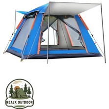 Özbience 6 Kişilik Otomatik Tenteli Çift Kapılı Kamp Çadırı 240X240X160