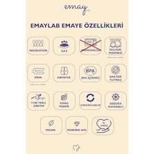 Enyaza Home 100. Yıl Özel Tasarım Emaye Kupa (Çıkmayan Desen)