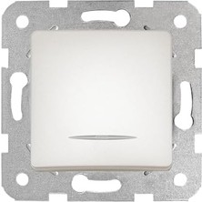 Enyaza Home Life Sedef Beyaz Işıklı Anahtar Çabuk Bağlantı Mekanizma ve Düğme