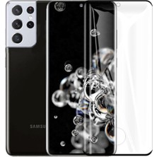 Enyaza Home Galaxy S21 Plus Ile Uyumlu Tam Kaplayan Kırılmaz Esnek Süper Pet Ekran Koruyucu