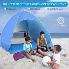 Özbience Çift Kişilik Otomatik Plaj Çadırı, Uv Koruma, Su Geçirmez, Taşıma Çantasıyla