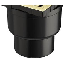 Enyaza Home V- Kare 5608281 Duş Kanalı Çıkışlı Dk 800 Kapak Parlak Altın