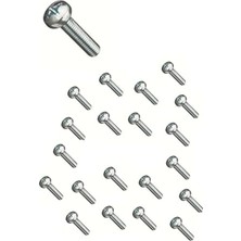 Enyaza Home Usin M6 x 16MM Yıldız Silindir Başlı Dayanıklı Çiko Kaplama (Ysb) Metrik Vida - Montaj Vidası (100)