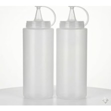 Enyaza Home 2'li Sıkılabilir Plastik Sos Şişesi ve Yağdanlık Seti | Kapaklı Sızdırmaz Sıvı Sos Kabı | Ketçap, Mayonez, Zeytinyağı Dispenseri | Mutfak Tipi Profesyonel Sosluk 700 ml
