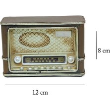 Otantik Çarşı Dekoratif Metal Radyo C1320