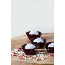 Enyaza Home Takribi 200 Adet Mini Boy Kahverengi Truff Çikolata Kağıdı, Lokum Kağıdı, Muffin Kek Kalıbı 30X20 mm Doğum Günü Parti Dekorasyonu Için